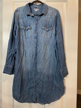 Merona Washed Blue Denim Shirt